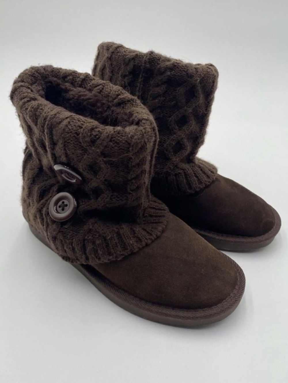 Natural reflections Romy Knit Top Boot Brown Womenβs size 6